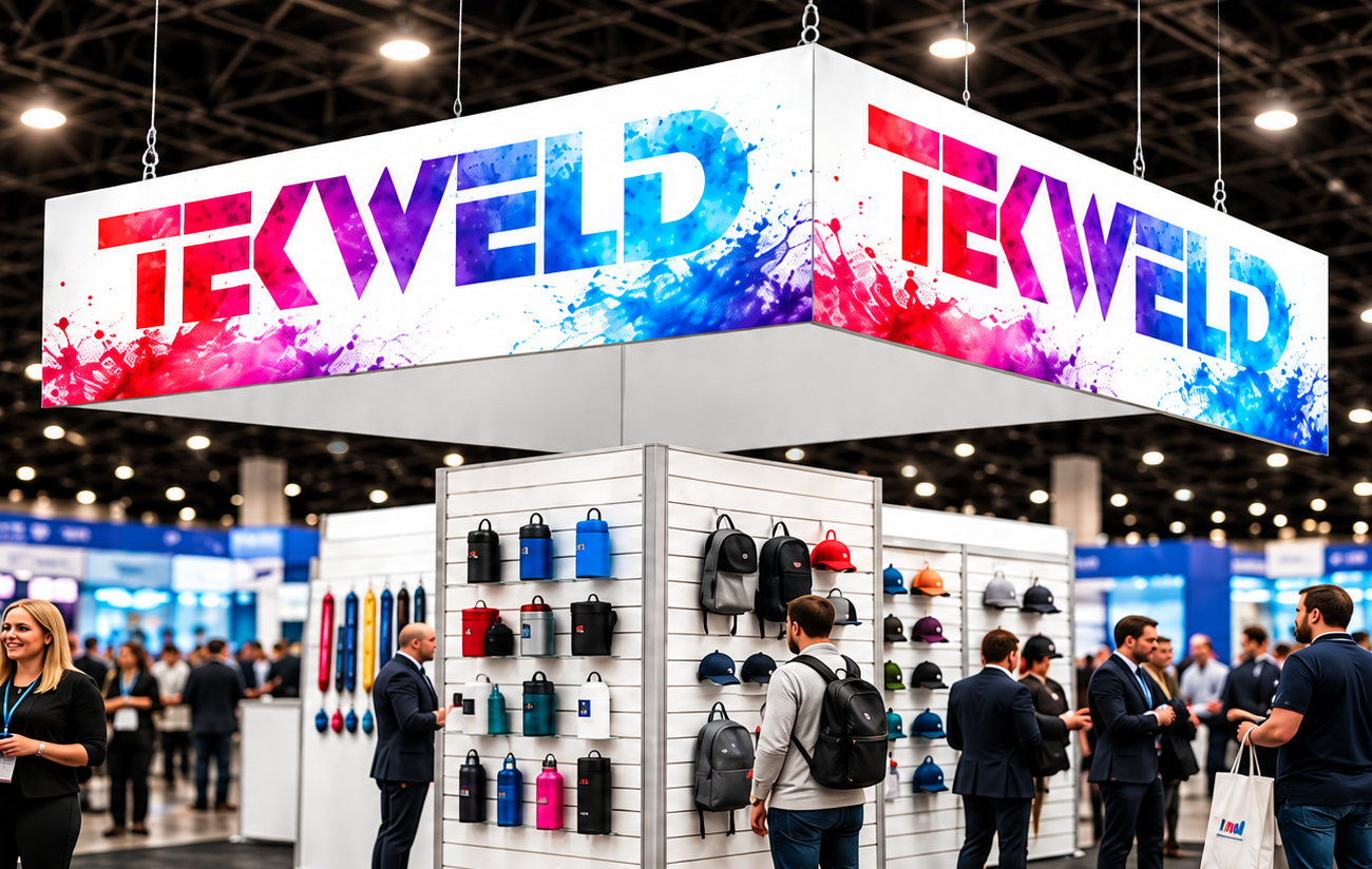 Tekweld trade show booth at PPAI Expo 2020